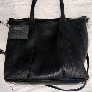 Black Steven Madden Bag and Guess Card Holder